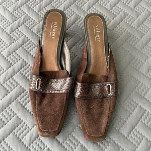 Villager by Liz Claiborne Women's Low Heal Brown L